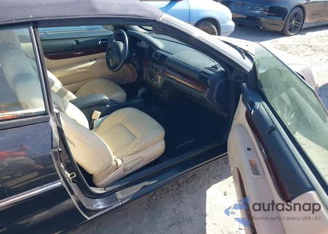 2001 Chrysler Sebring Limited from USA, damaged, VIN 1C3EL65U41N663835